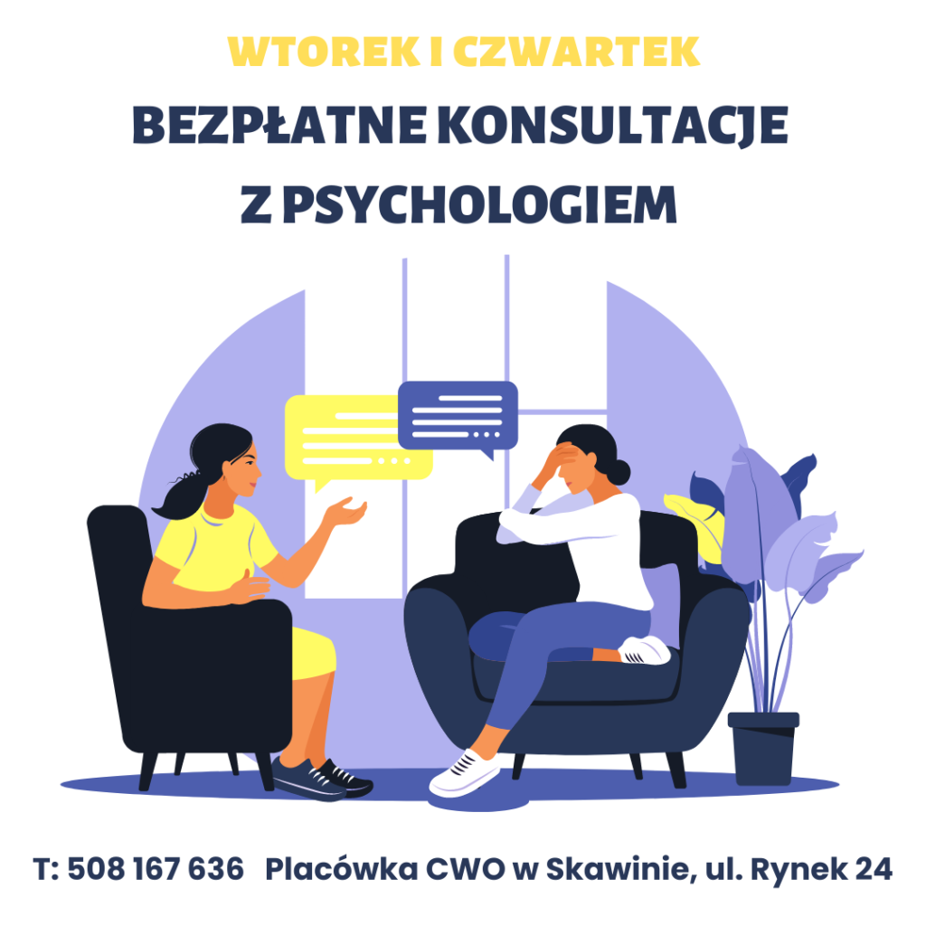 Bezpłatne konsultacje z psychologiem 