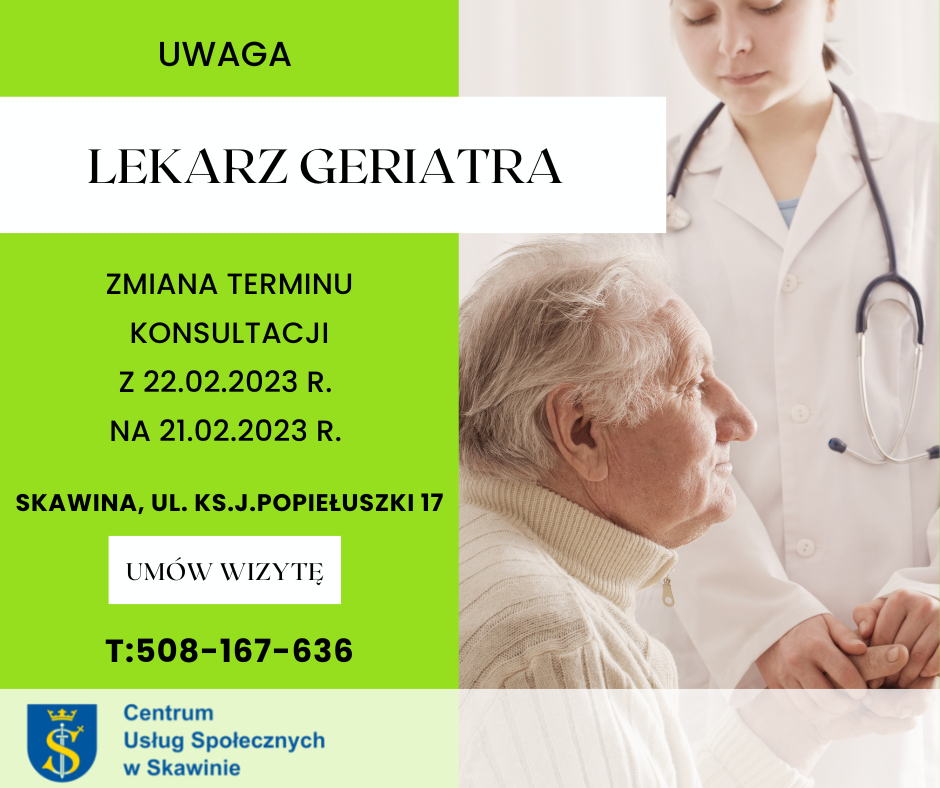 konsultacje z lekarzem geriatrą 